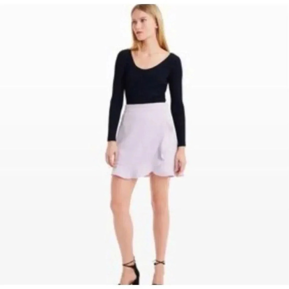 Club Monaco Ruffle Skirt Set Lilac - Picture 1 of 10